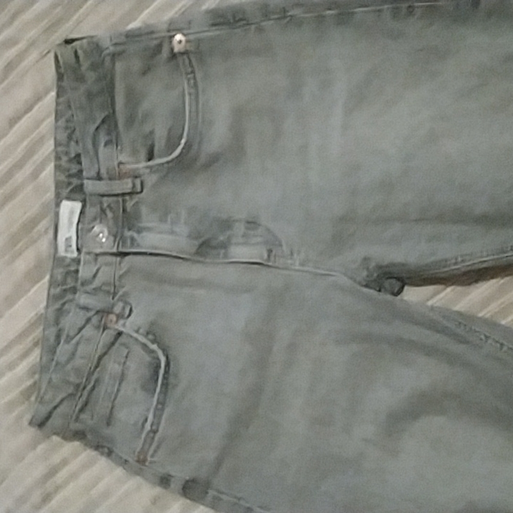 SLIM FIT HI RISE RIPPED JEANS LIGHT GRAY - Picture 7 of 7